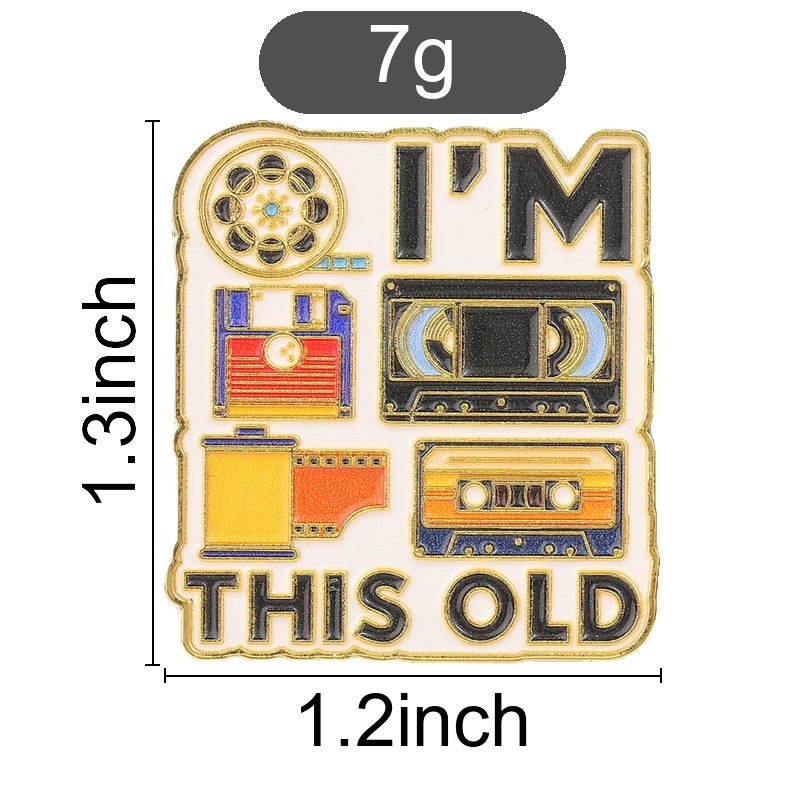 Pin de esmalte retro de dibujo - Reel Bag reseña y precio